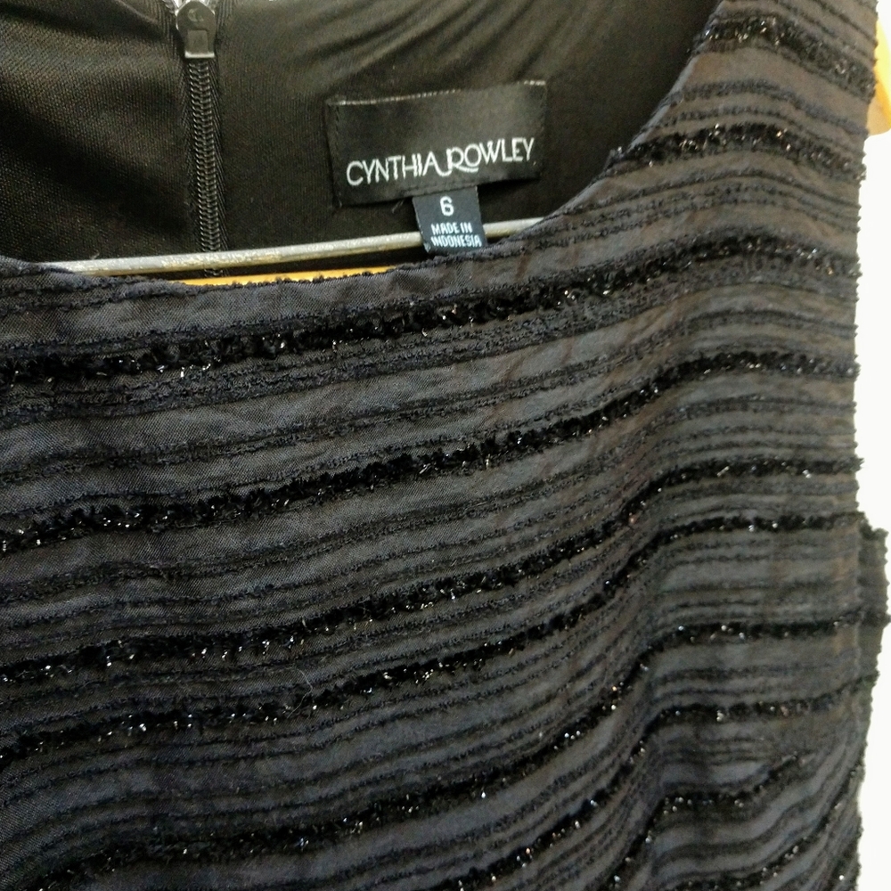 Cynthia Rowley above the knee black party dress - Picture 3 of 4